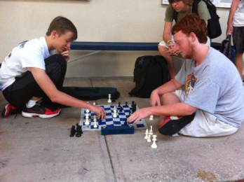 Chess in the morning