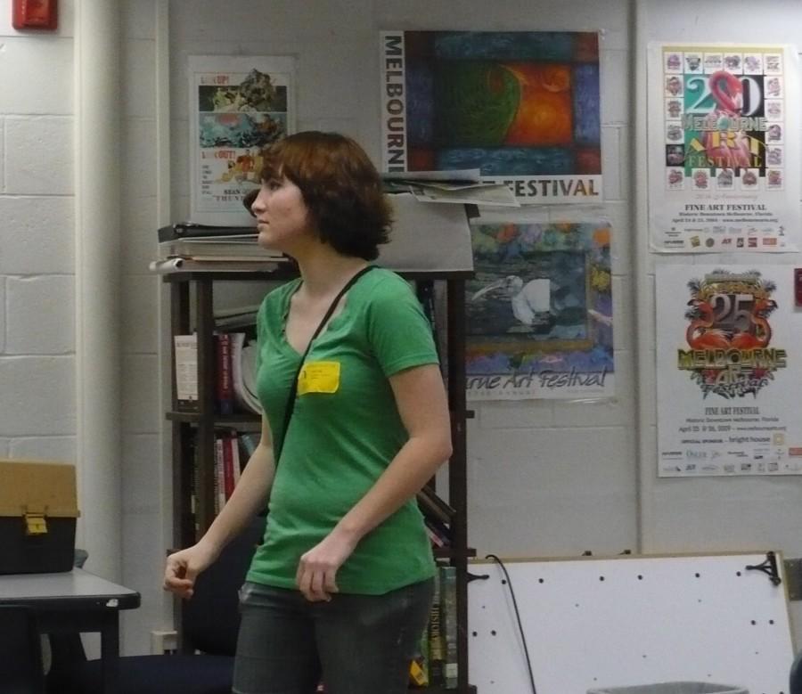 Earlier this year, alumna Shelbe Spurlock comes back to art to visit.