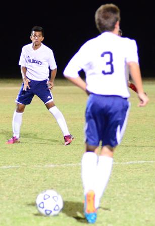 Senior Darshan Ghayal waits for a pass during Tuesday’s game.