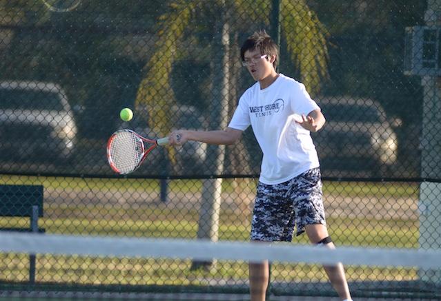 Boys tennis shuts out Merritt Island Christian