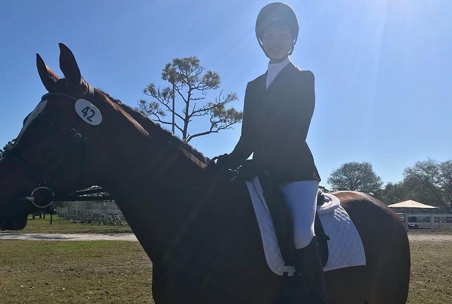 Sophomore Isabel Cheng leads the school’s Dressage Club.