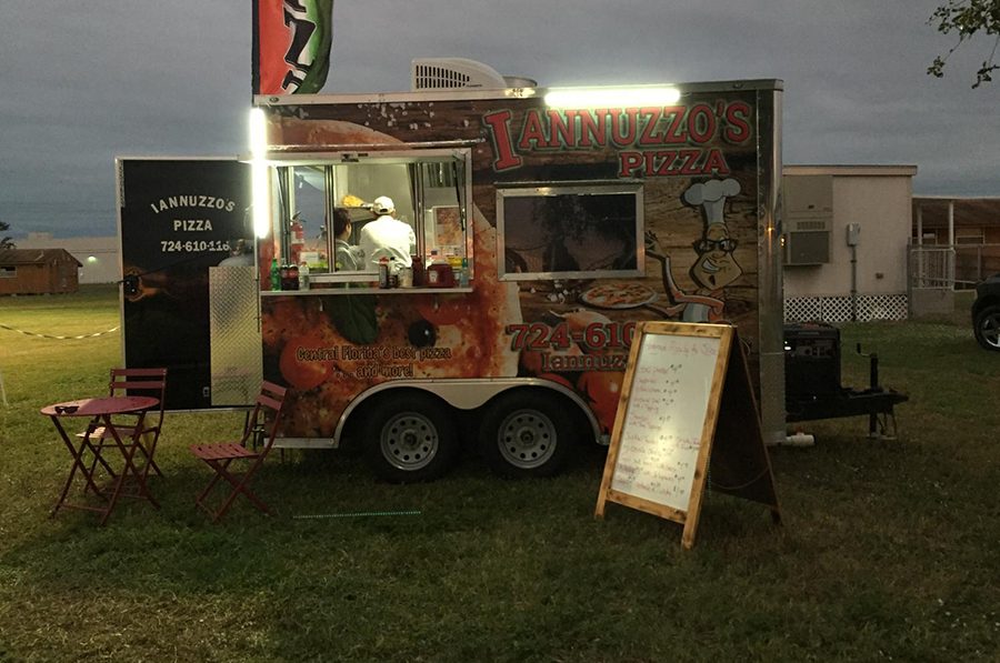The pizza truck will be parked near the soccer field during home games.