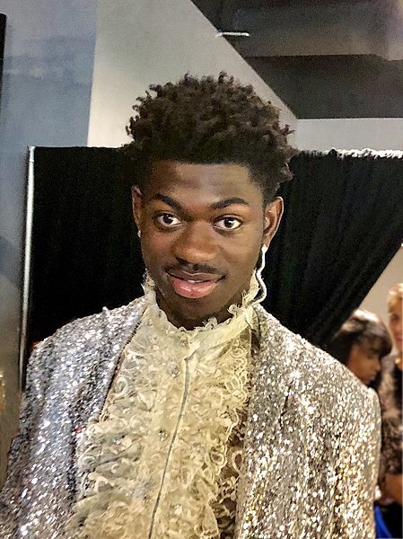 Lil Nas X back stage at the 2019 MTV Video Music Awards. 