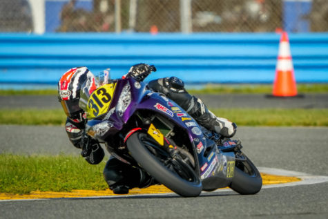 Trenton Keese racing for the National Champion Cup Series  at the Daytona Speedway on Oct. 15. 