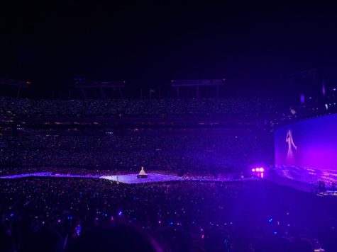Taylor Swift performs Enchanted at Raymond James Stadium in Tampa, Florida on April 15.