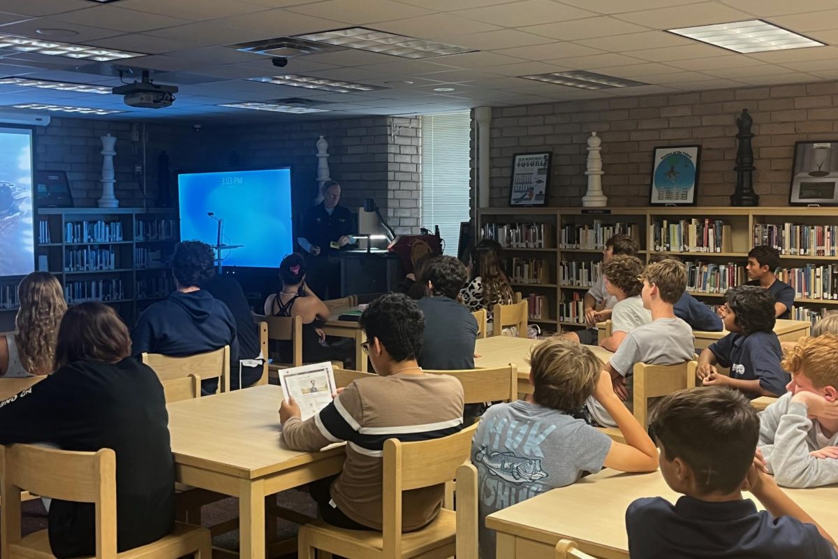 On Friday, students across three classes listened as veteran Doug Bisset described his experience serving in Korea as part of the United States Army.