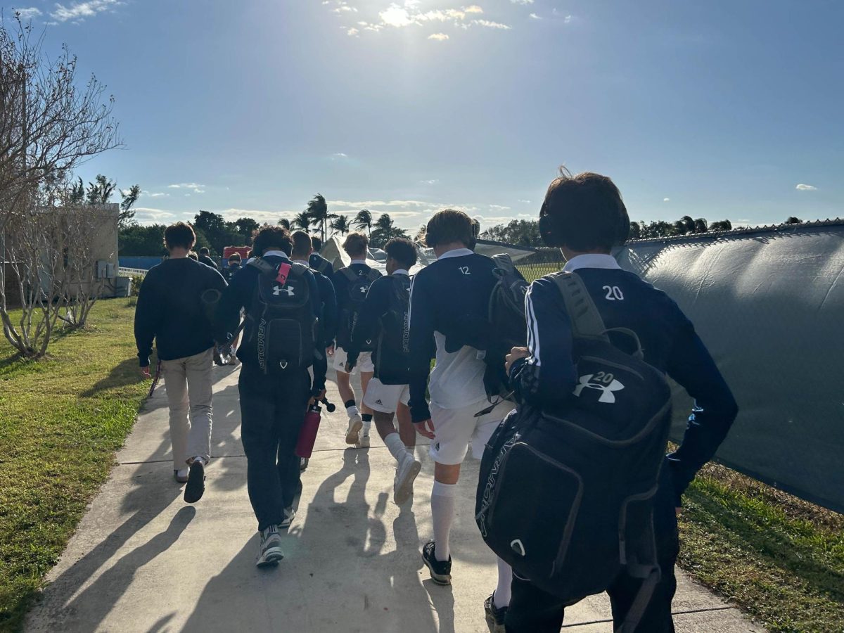 Boys varsity soccer travels to Florida Atlantic University to play in the 3A regional semifinal. I think we played decent overall, center back Adrian Mahindra (11) said. After the travel I think everyone was a bit fatigued and we didn’t play to our full potential.
