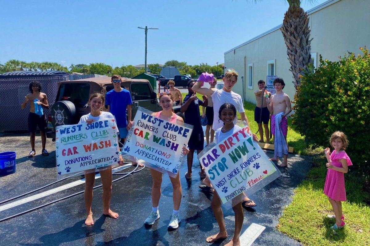 The cross country team hosted a car wash at Long Doggers on Saturday to fundraise for the season. “It was fun washing cars with the team,” freshman Anisha Chityal said. “I’m happy that we were able to get money so that we can get new things like uniforms.”