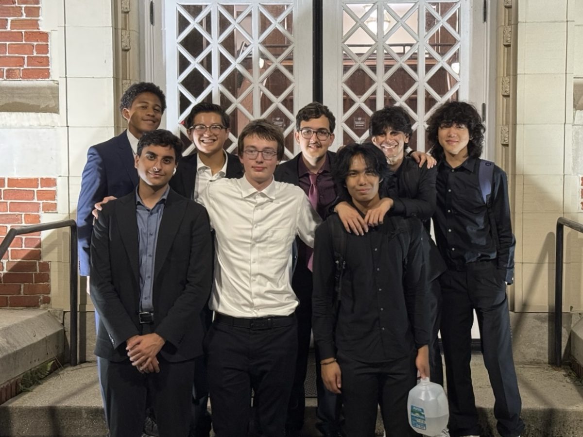 The debate team poses for a photo after its tournament in Gainesville on Saturday, November 2. Senior Edrees Saleem was voted 'Best speaker' in the tournament. "I wasn't expecting anything, so I really am [proud]," Saleem said.